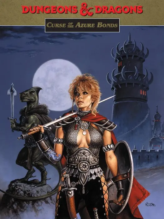 Portada de Curse of the Azure Bonds