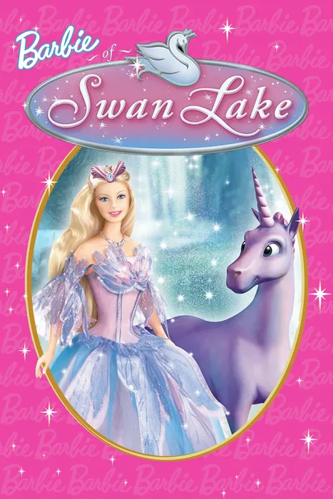 Póster de Barbie en el lago de los cisnes