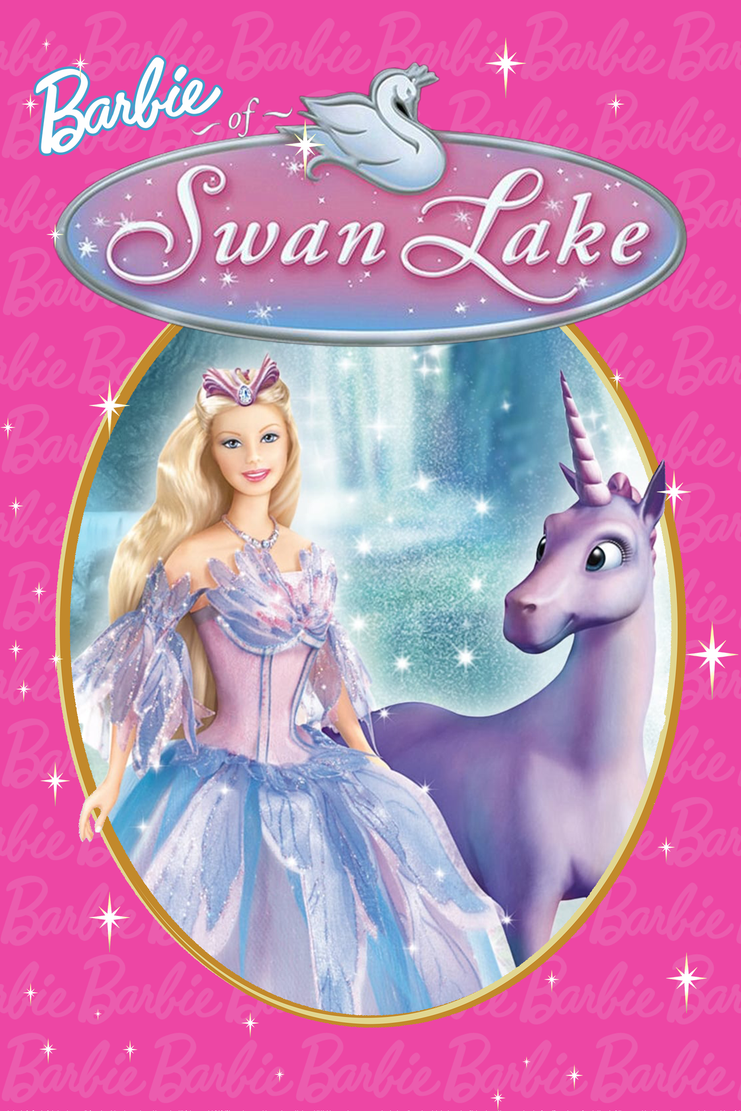 Póster de Barbie en el lago de los cisnes